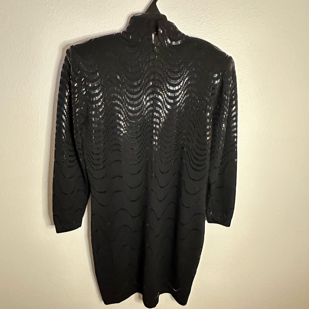St John Chic Black Sequin Dress St. John in EUC - Picture 2 of 3